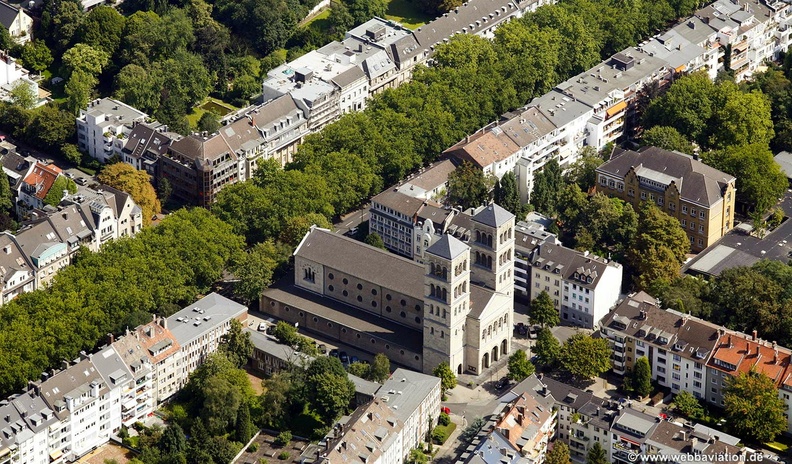 St. Paulus Kirche Paulusplatz Düsseldorf  Luftbild