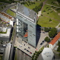 Stadttor und Rheinufertunnels Düsseldorf  Luftbild