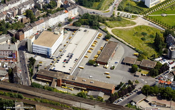 ehemalige Paketpost  Kölner Str. und Erkrather Straße. Düsseldorf  Luftbild