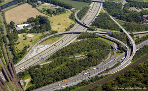 Autobahnkreuz Kaiserberg Duisburg Luftbild  