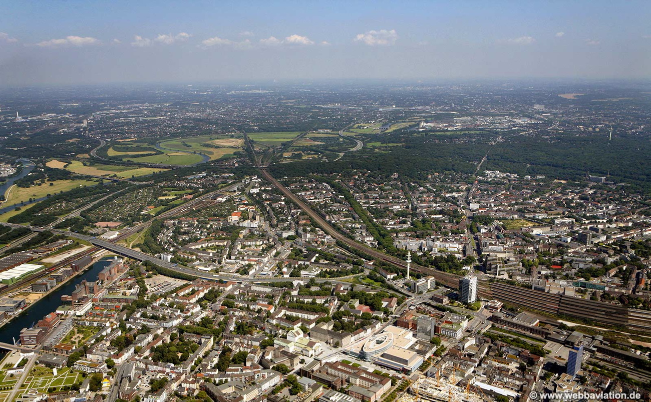 Duisburg Panorama  Luftbild  