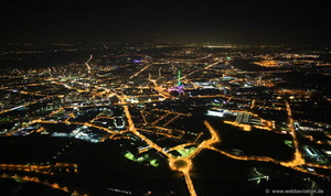 Duisburg Nacht Luftbild  