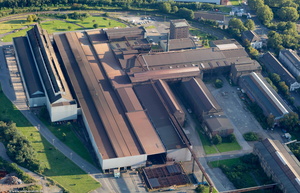 ArcelorMittal Ruhrort Stahlwerk , Duisburg  Luftbild