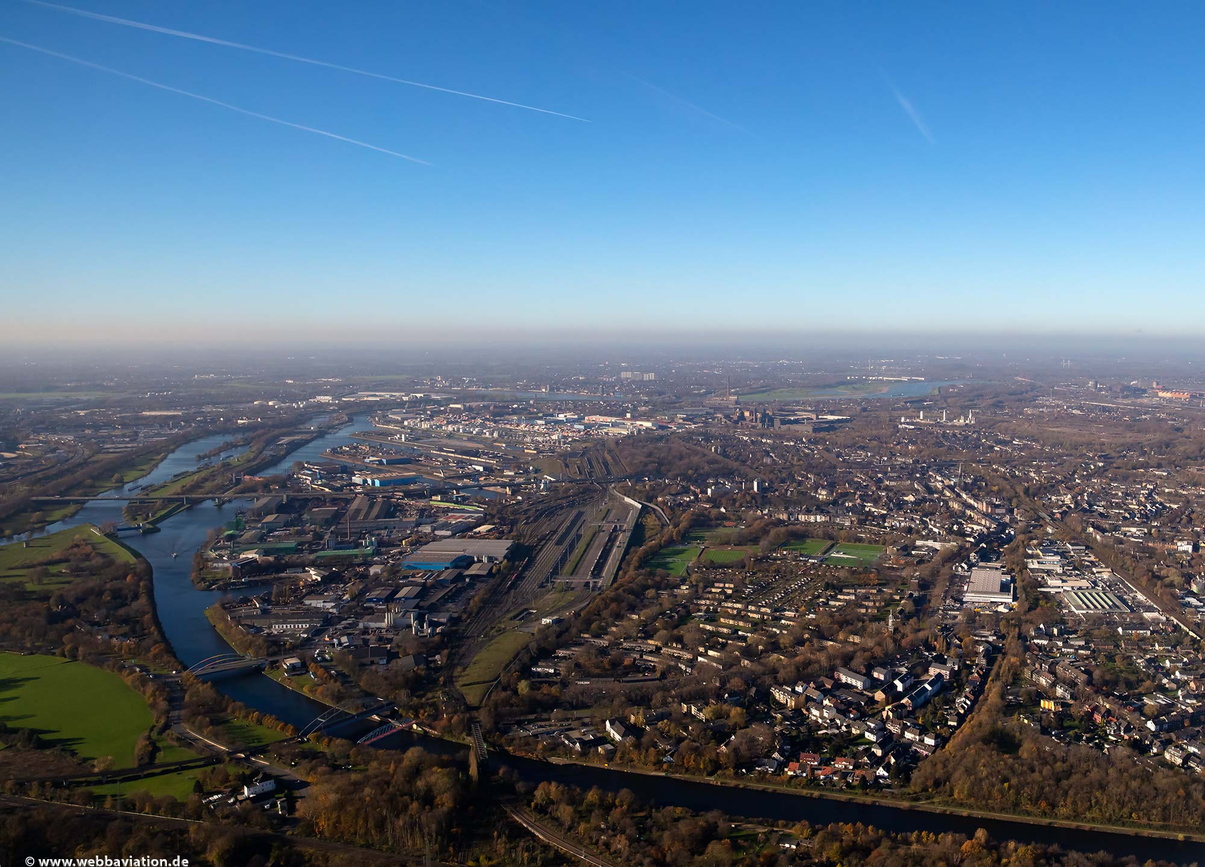 Rhein-Herne-Kanal bei Meiderich-Beeck Duisburg Luftbild