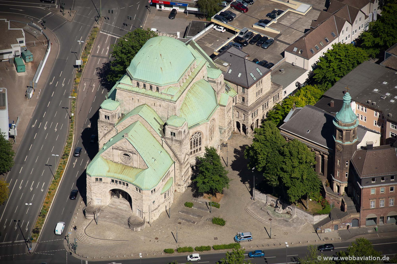 Alte Synagoge Essen Luftbild 