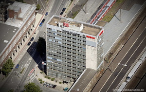Altes DB-Hochhaus am Essener Hauptbahnhof  Luftbild   