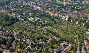 KGV Essen West  Kleingärten in Frohnhausen Luftbild  