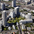 RWE-Konzernzentrale und RWE Turm Essen Luftbild   