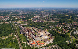 Zeche Zollverein Steinkohlebergwerk Essen Luftbild