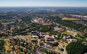 Zeche Zollverein Steinkohlebergwerk Essen Luftbild