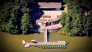 Biergarten am See  Luftbild