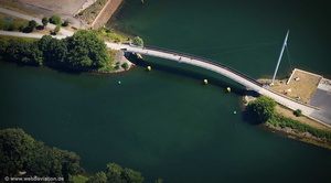 Hafenbrücke Graf Bismarck Gelsenkirchen Luftbild  
