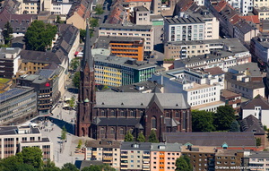Propsteikirche St. Augustinus Gelsenkirchen Luftbild