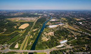 Rhein-Herne-Kanal bei Gelsenkirchen Luftbild  