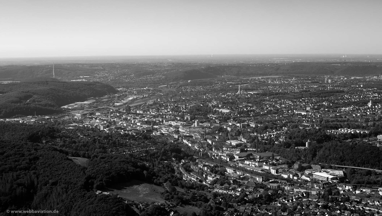 Hagen NRW schwarz-weiß Luftbild 