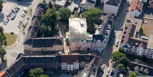 Hochbunker an der Hülshoffstraße Wanne  Herne Luftbild
