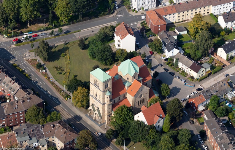 St. Joseph Kirche Herne-Wanne  Luftbild