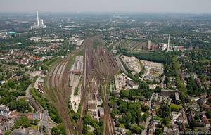 Wanne-Eickel Hbf und Rangierbahnhof Herne  Deutschland  Luftbild