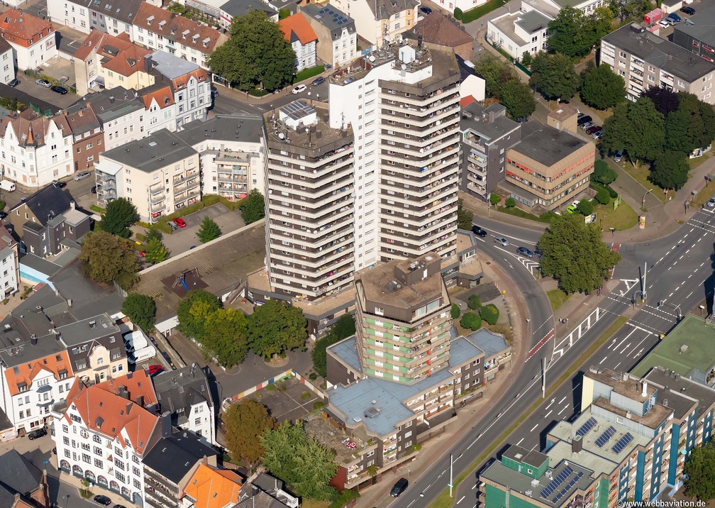 Wohntürme an der Kreuzkirche Herne Luftbild