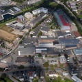 XOX Fabrikgebäude  Kleve Luftbild