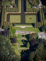 historischen Gartenanlagen in Kleve Luftbild