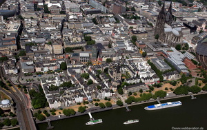 Frankenwerft Altstadt  Köln  Luftbild