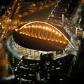 Lanxess Arena (  Kölnarena )   Köln bei Nacht Luftbild