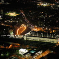 Willy-Brandt-Platz  Köln bei Nacht Luftbild