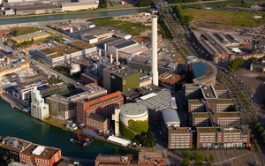 GuD-Kraftwerk Münster Hafen Luftbild