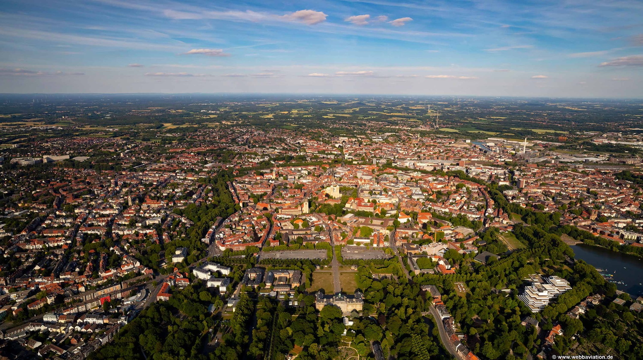 Münster Innenstadt  Luftbild