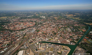 Hafen Münster und Mauritzviertel in Münster Luftbild