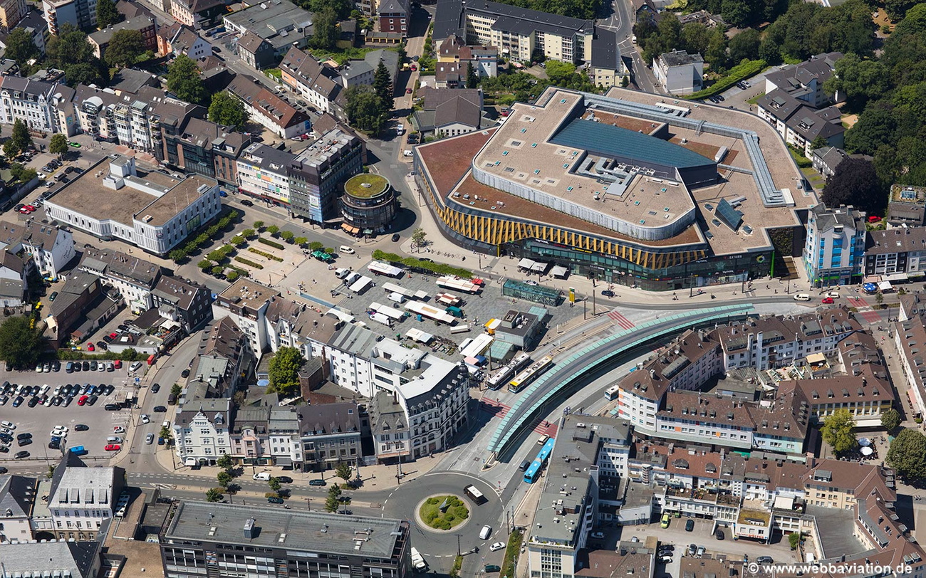Stadtzentrum Solingen Luftbild
