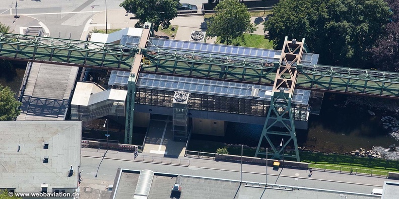 Schwebebahnstation Adlerbrücke Luftbild
