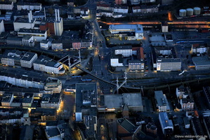 Alte Markt   Wuppertal Deutschland bei Nacht Luftbild