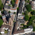 Kirche Herz Jesu und  Ludwigstraße  Wuppertal   Luftbild