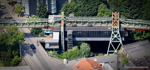 Schwebebahnstation Wupperfeld Luftbild