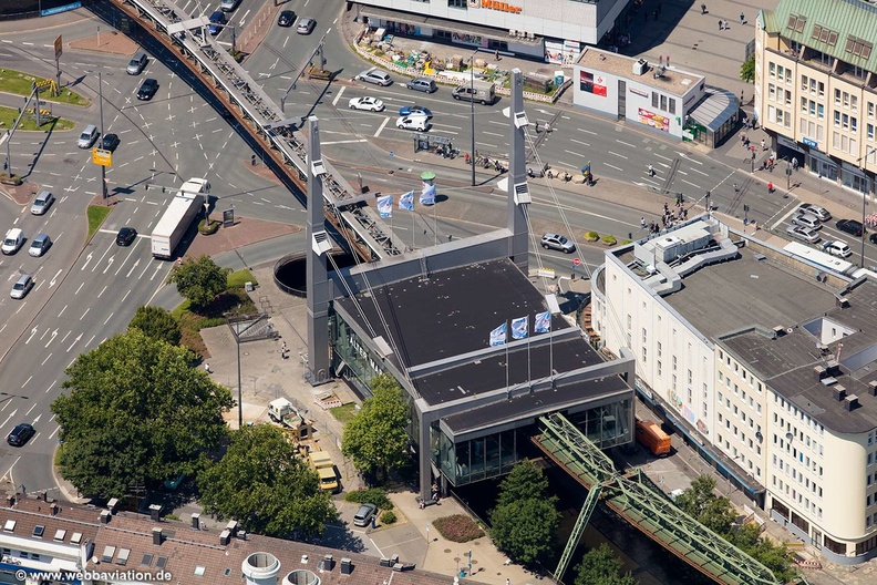 Schwebebahnstation Alter Markt   Luftbild