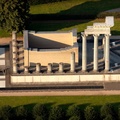 Rekonstruierter Hafentempel der Colonia Ulpia Traiana, Archäologische Park Xanten NRW Luftbild
