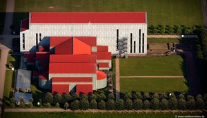 Römer Museums Gebäude, LVR-Archäologischer Park Xanten NRW Luftbild
