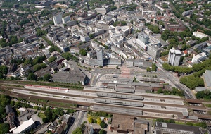  Bochum Hauptbahnhof und Innenstadt  Luftbild