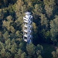 Feuerwachturm Galgenberg Waldgebiet Hohe Mark  Luftbild