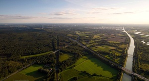 Autobahn A43 Luftbild