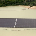 Schwimmender Solarpark auf Halterner Silbersee Luftbild