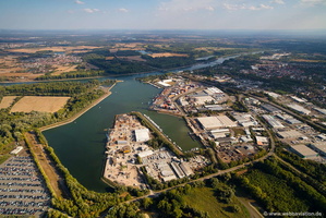 Rheinhafen Germersheim  Luftbild 