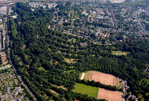 Hauptfriedhof Koblenz Luftbild 