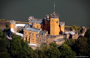 Schloss Stolzenfels Luftbild 