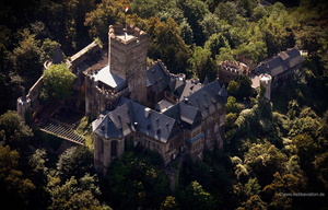 Burg Lahneck Luftbild
