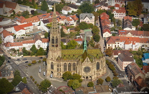 Gedächtniskirche Speyer Luftbild 