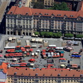 Frühjahrsmarkt am Altmarkt Dresden Luftbild 
