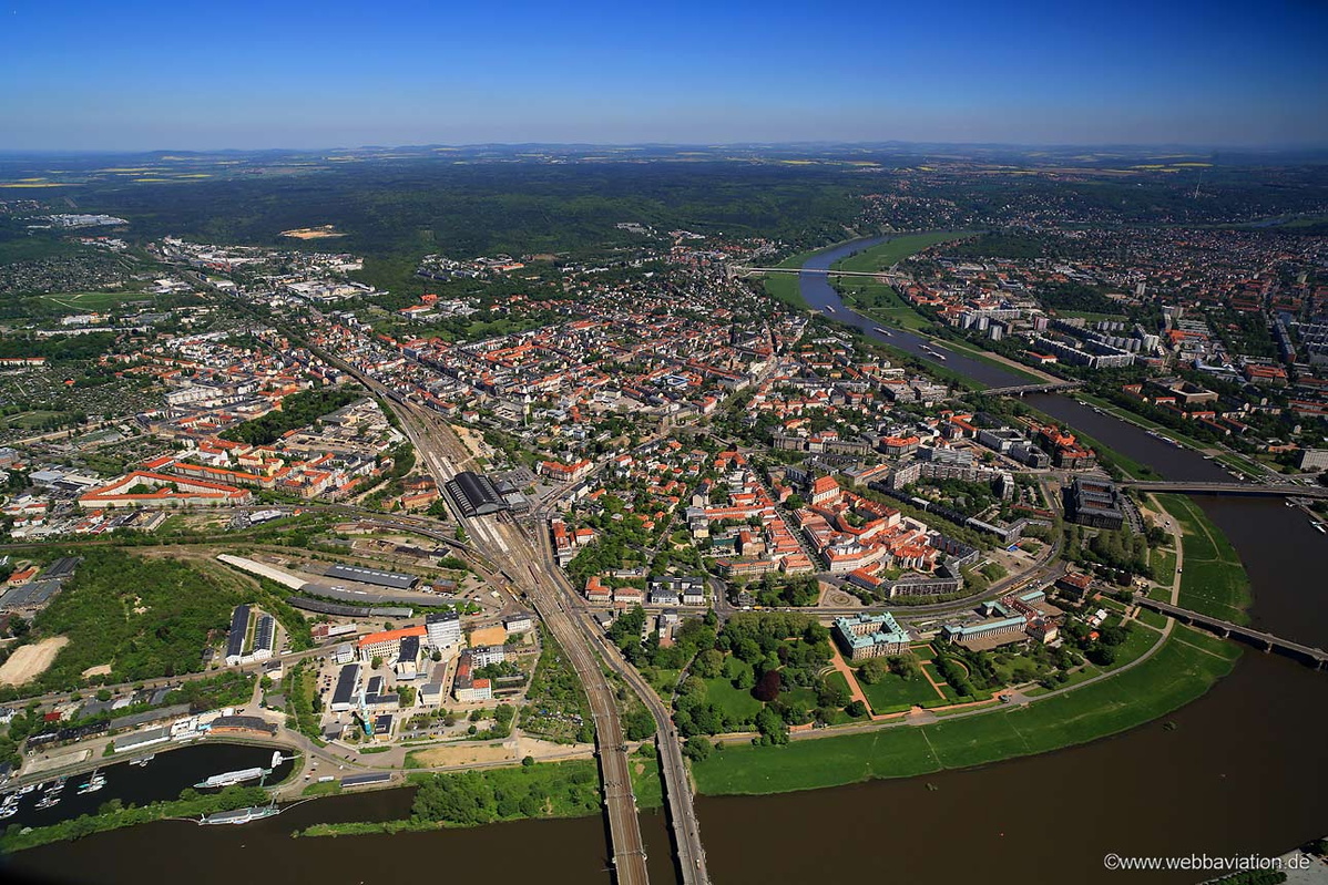 Dresden-Neustadt  Luftbild
